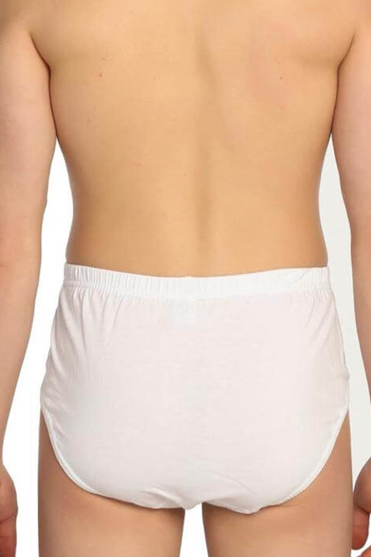 Erkek Penye Slip Külot - 4'lü Paket - Beyaz