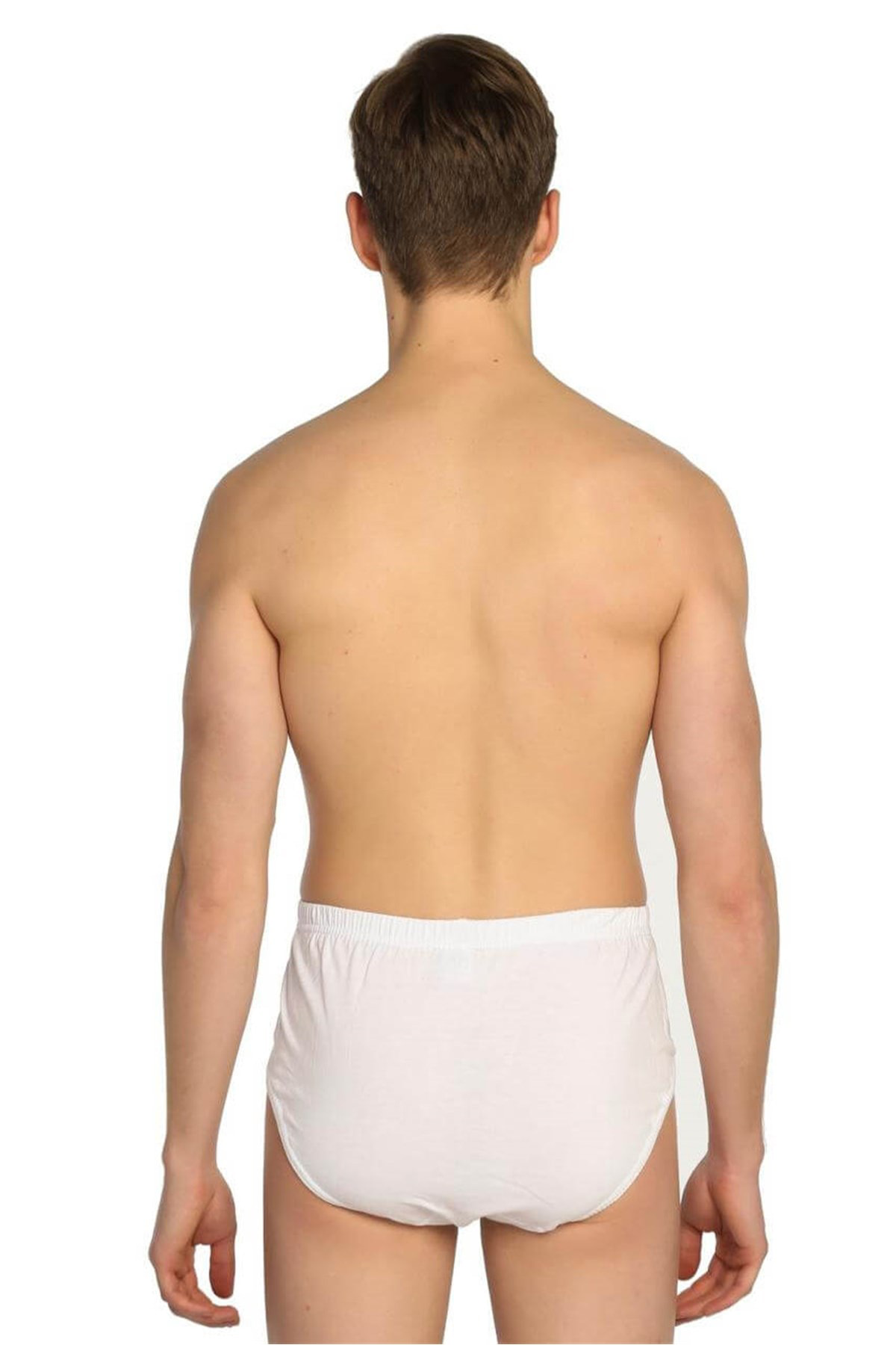 Erkek Penye Slip Külot - 4'lü Paket - Beyaz