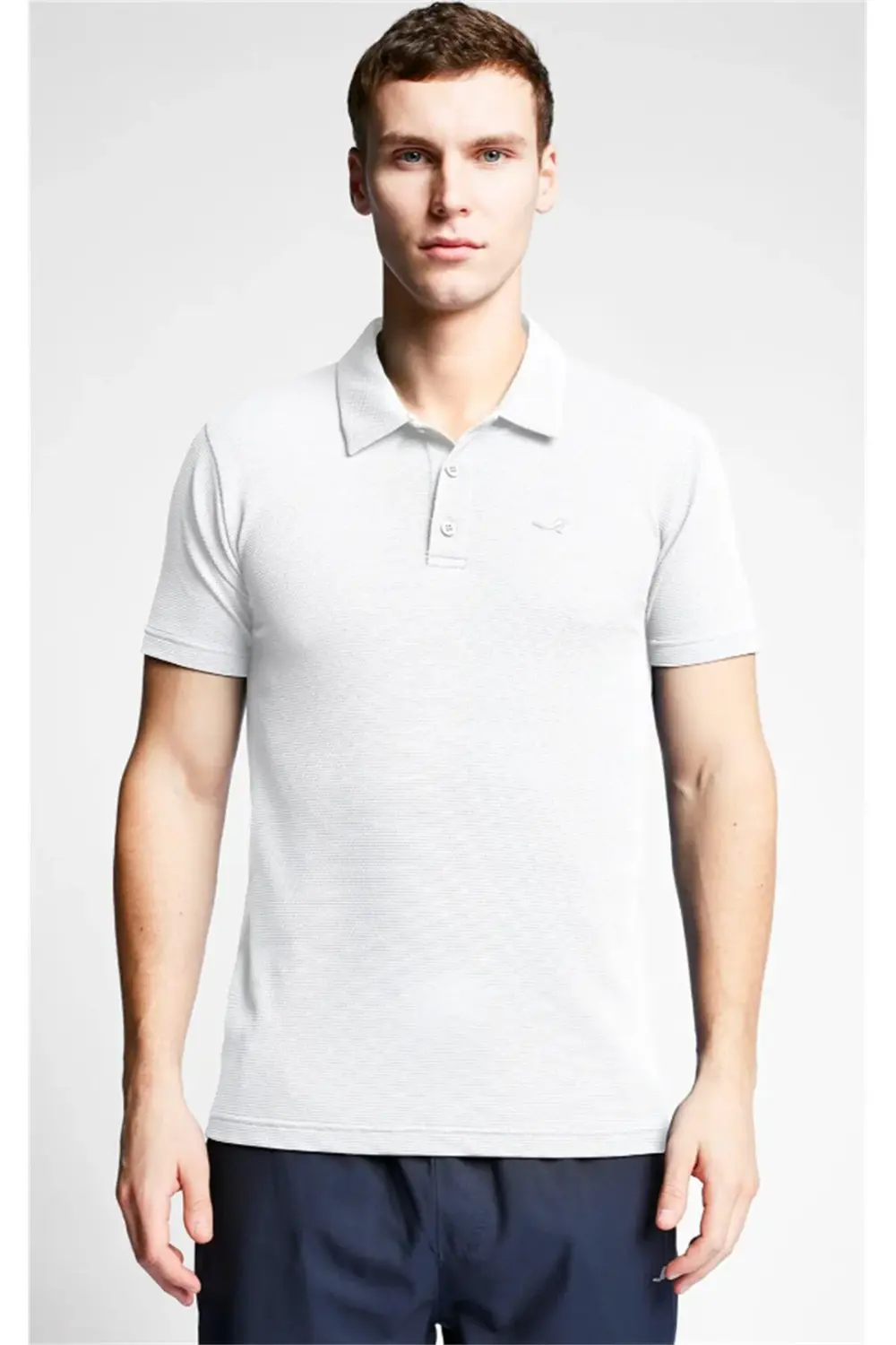 Erkek Polo Yaka Tişört 23NTEB001275-001 BEYAZ