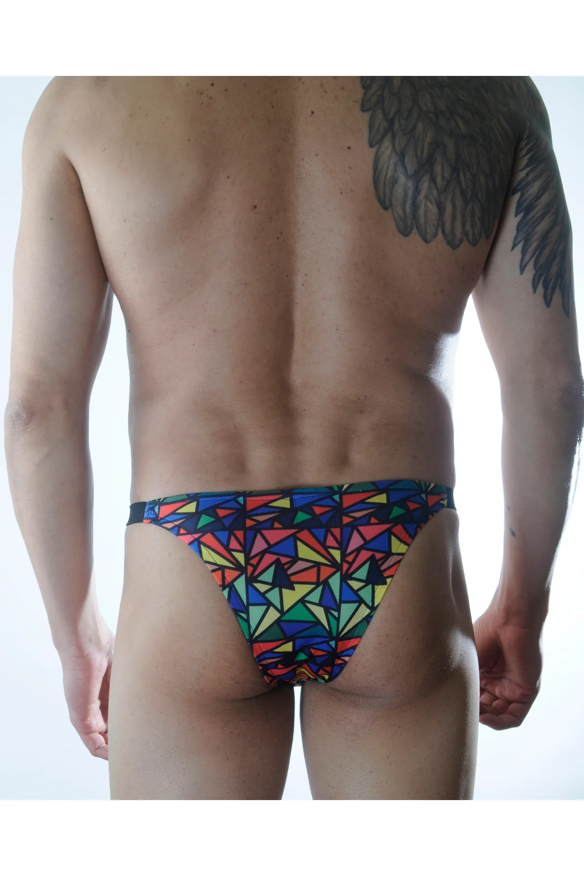 Erkek Renkli Desenli Brazillian Slip İç Giyim (CB301129)