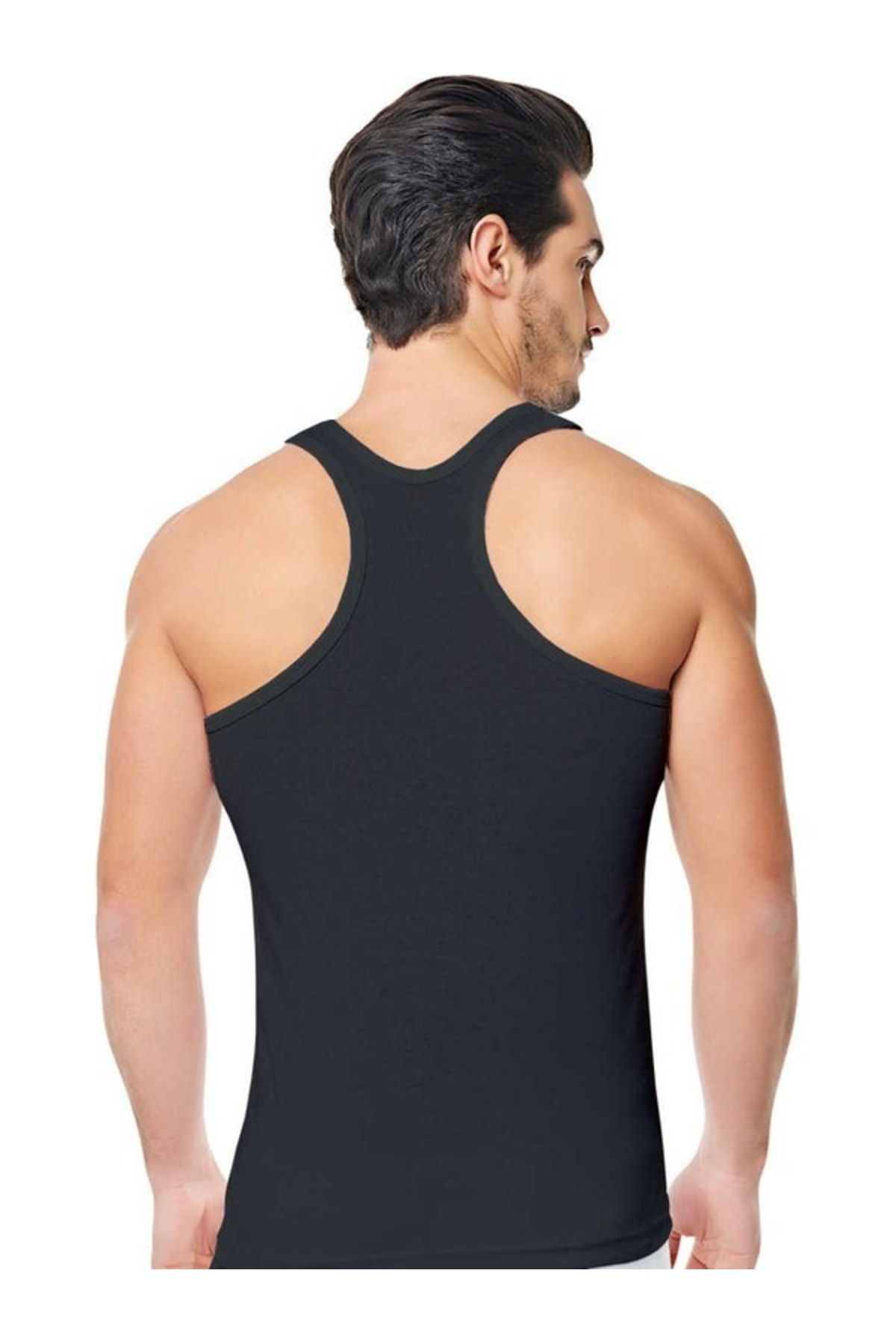 Erkek Ribana Spor Atlet 6'lı Paket (siyah) Yeni Sezon