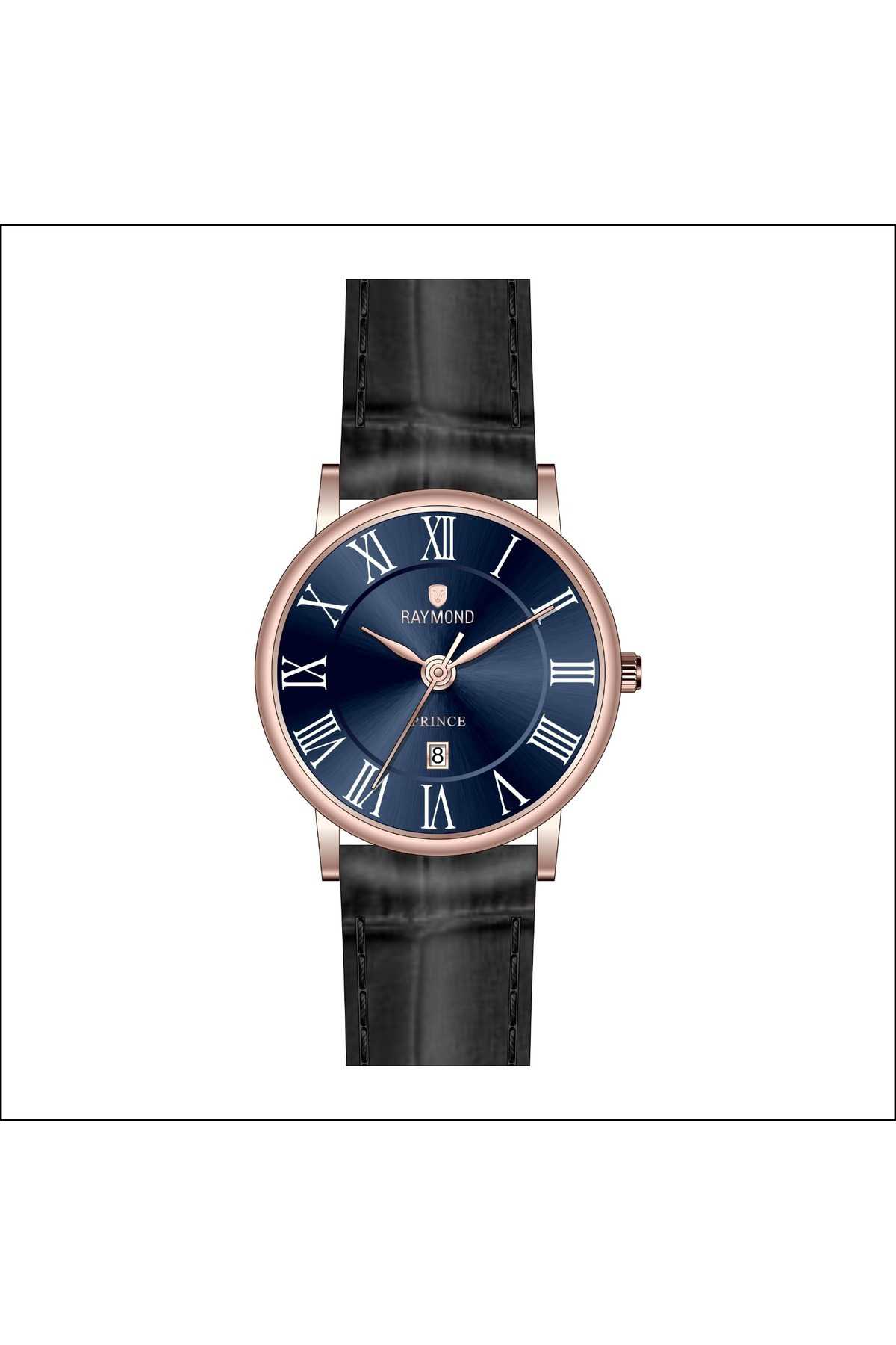 ERKEK ROMA RAKAMLI KLASİK RETRO SAAT - RYM-631820 RG-BK-BL