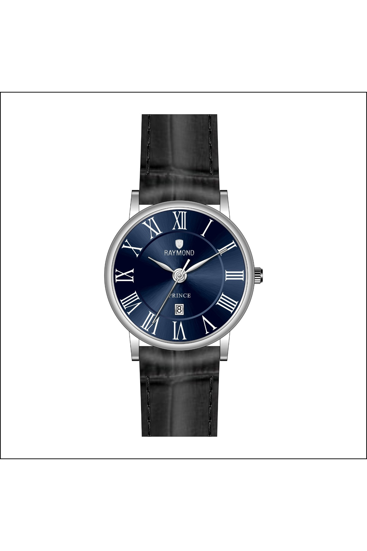 ERKEK ROMA RAKAMLI KLASİK RETRO SAAT - RYM-631820 SS-BK-BL