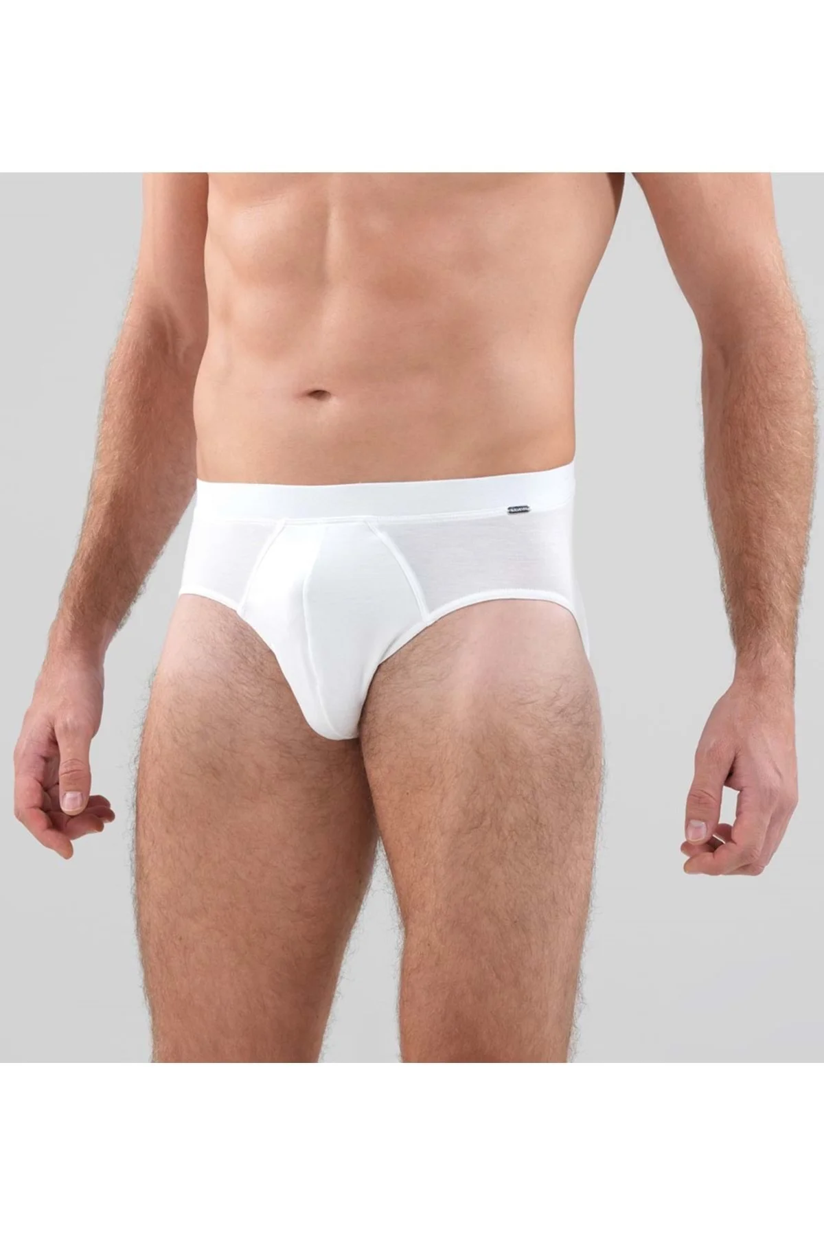 Erkek Silver Kısa Beyaz Slip   M 9311