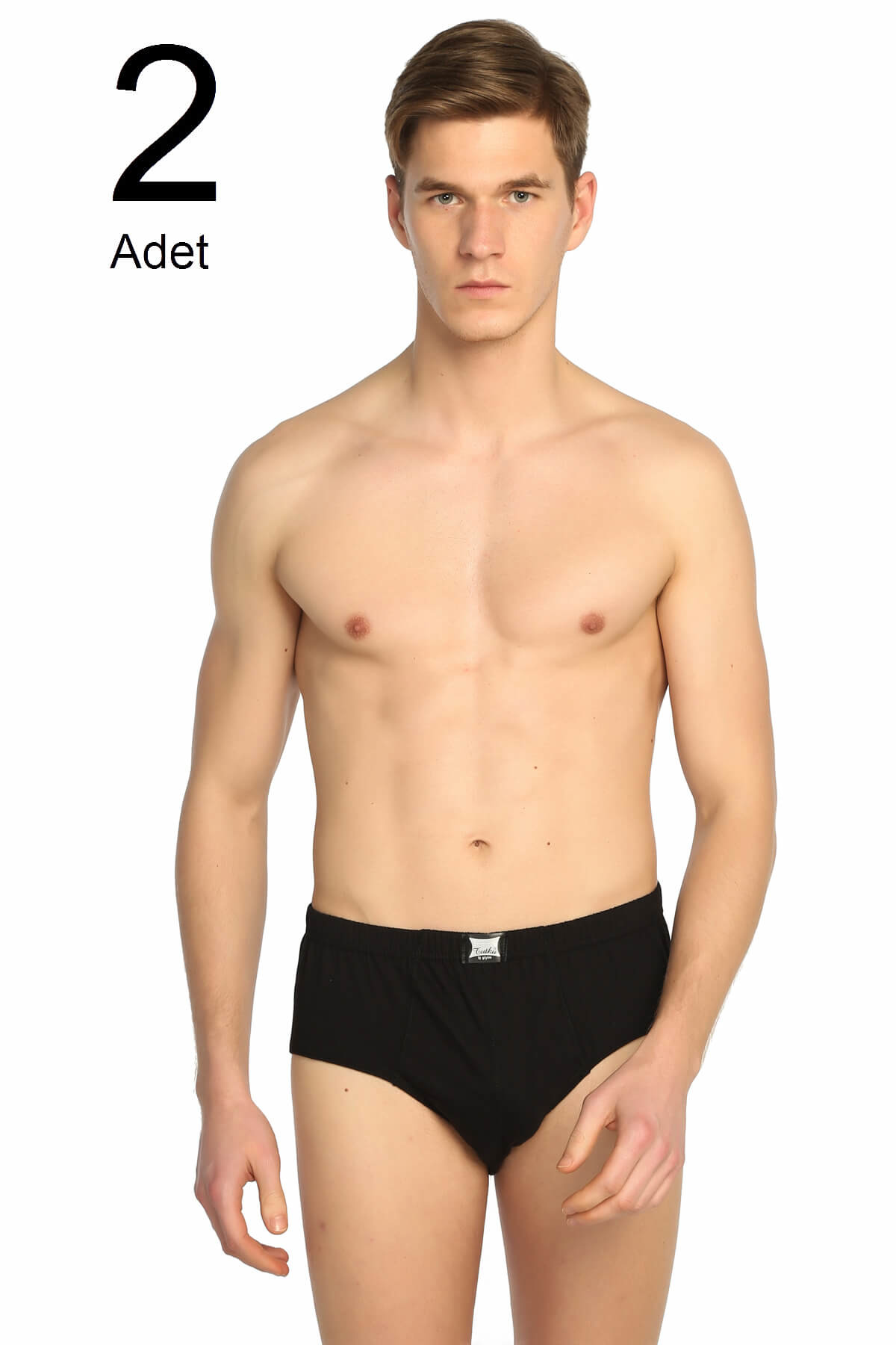 Tutku Erkek Siyah 2'Li Paket Pamuk Slip