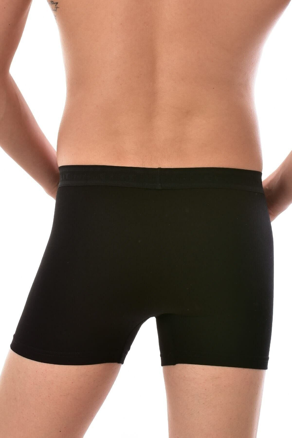 Erkek Siyah 3 Adet Elit Modal Elasthan Boxer 1251 Erkek Siyah 3 Adet Elit Modal Elasthan Boxer 1251