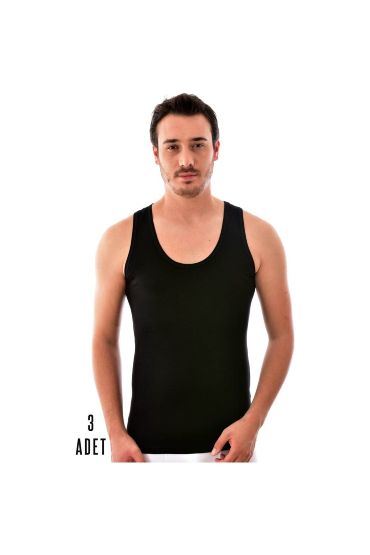 Erkek Siyah 3 Adet Elit 1201 Modal Elasthan Atlet