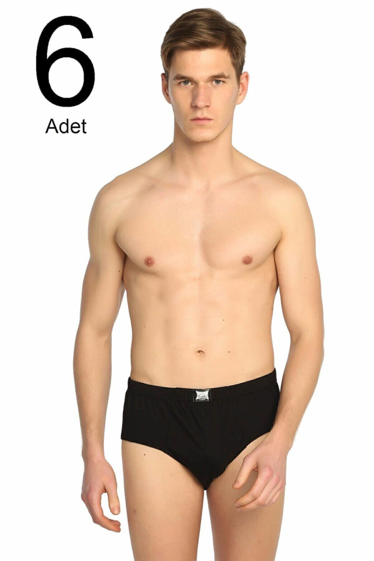 Tutku Entaha Erkek Karışık Renk 6'Lı Paket Pamuk Slip Yeni Sezon