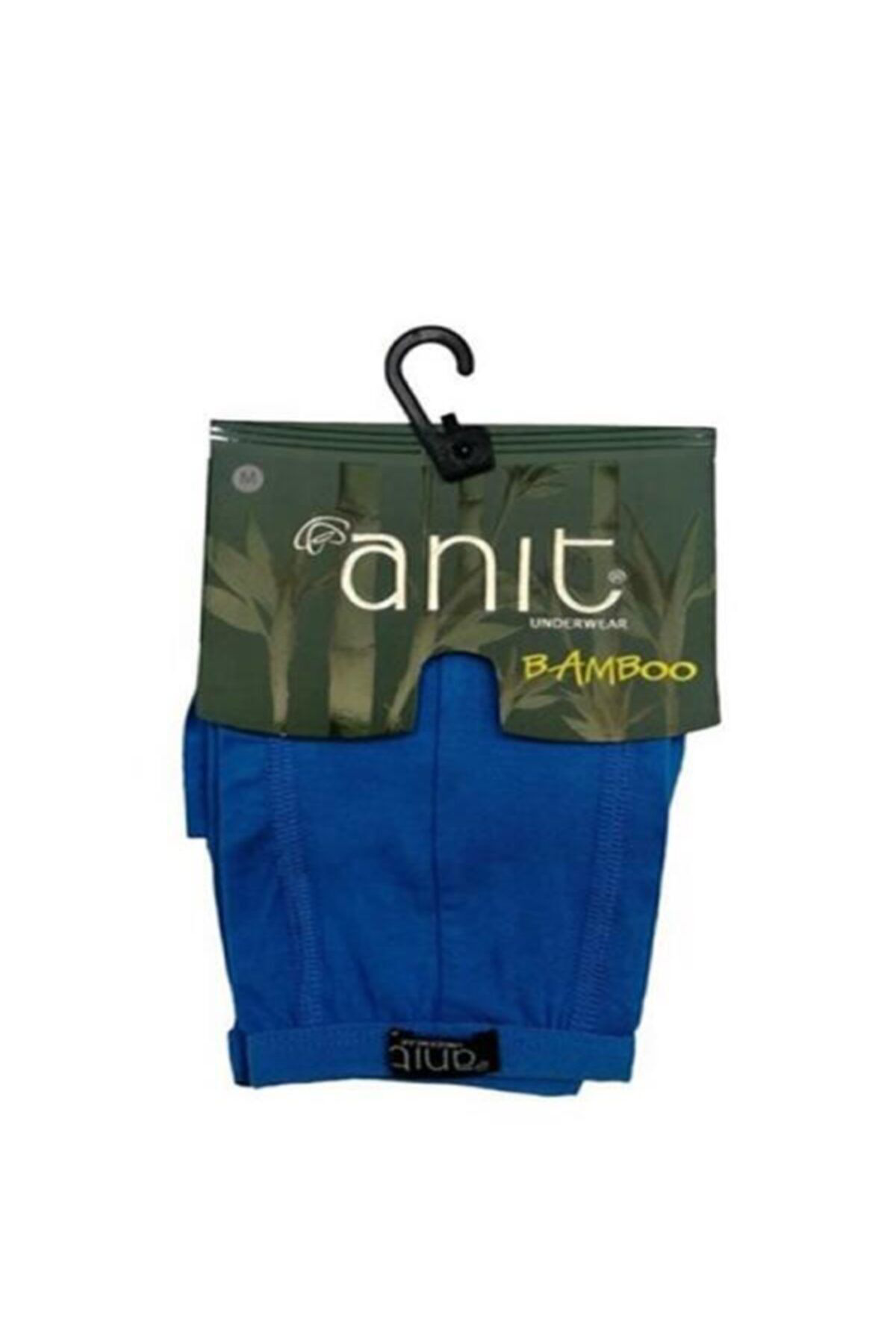 Erkek Siyah Bambu Ince Lastik Lux Düz Renk Karışık Boxer 4'lü