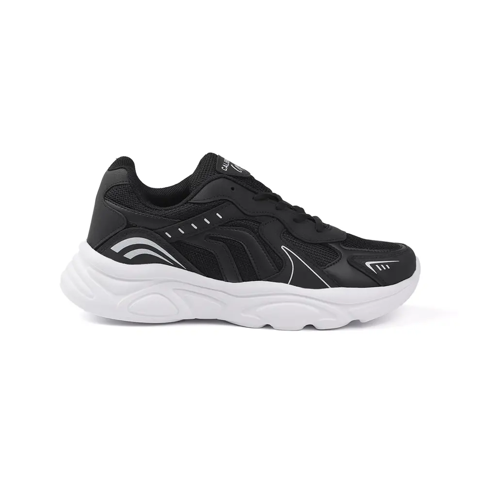 Erkek Siyah Beyaz Günlük Spor Ayakkabı Rahat Yürüyüş Koşu Sneaker