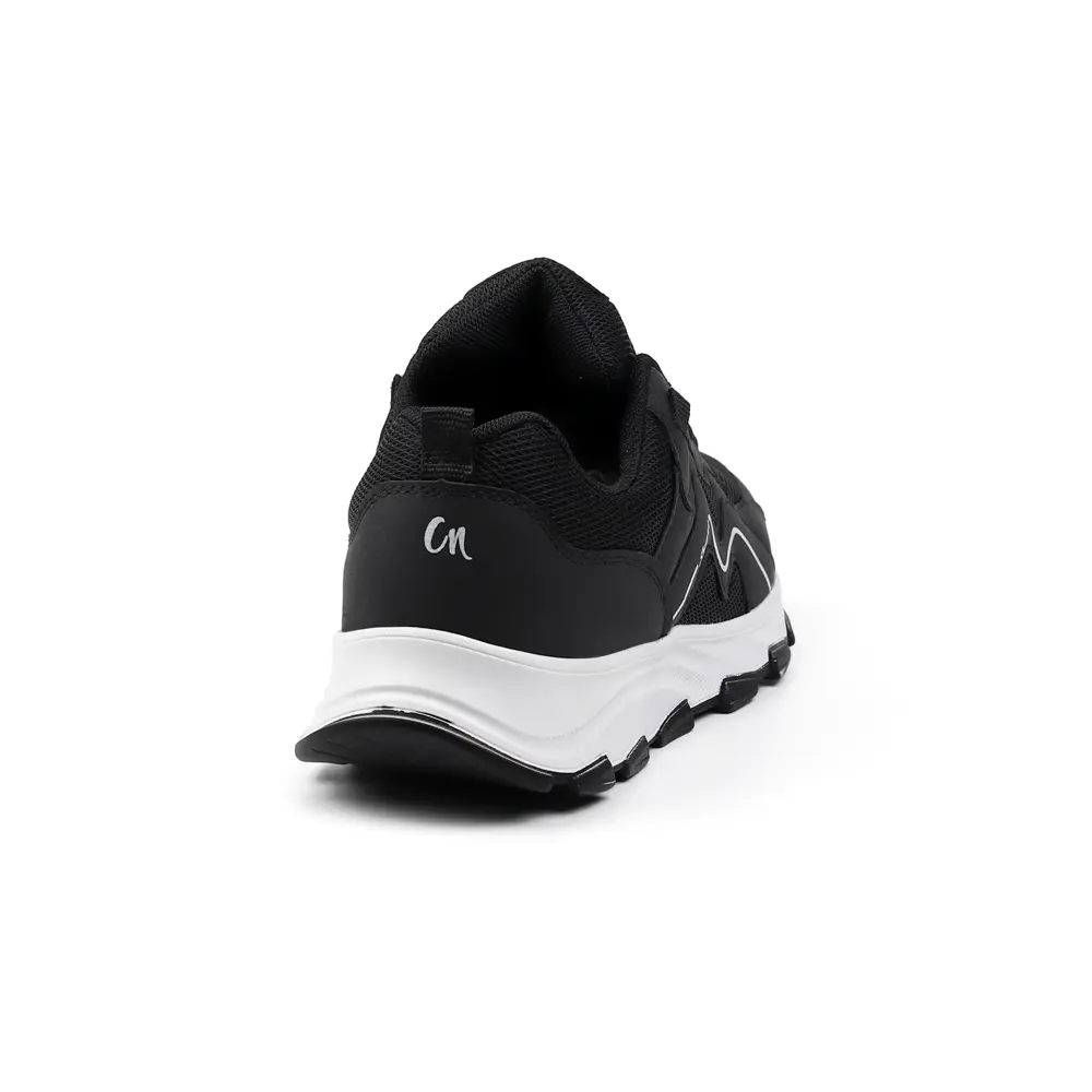 Erkek Siyah Beyaz Spor Ayakkabı Rahat Günlük Sneaker Yürüyüş Koşu