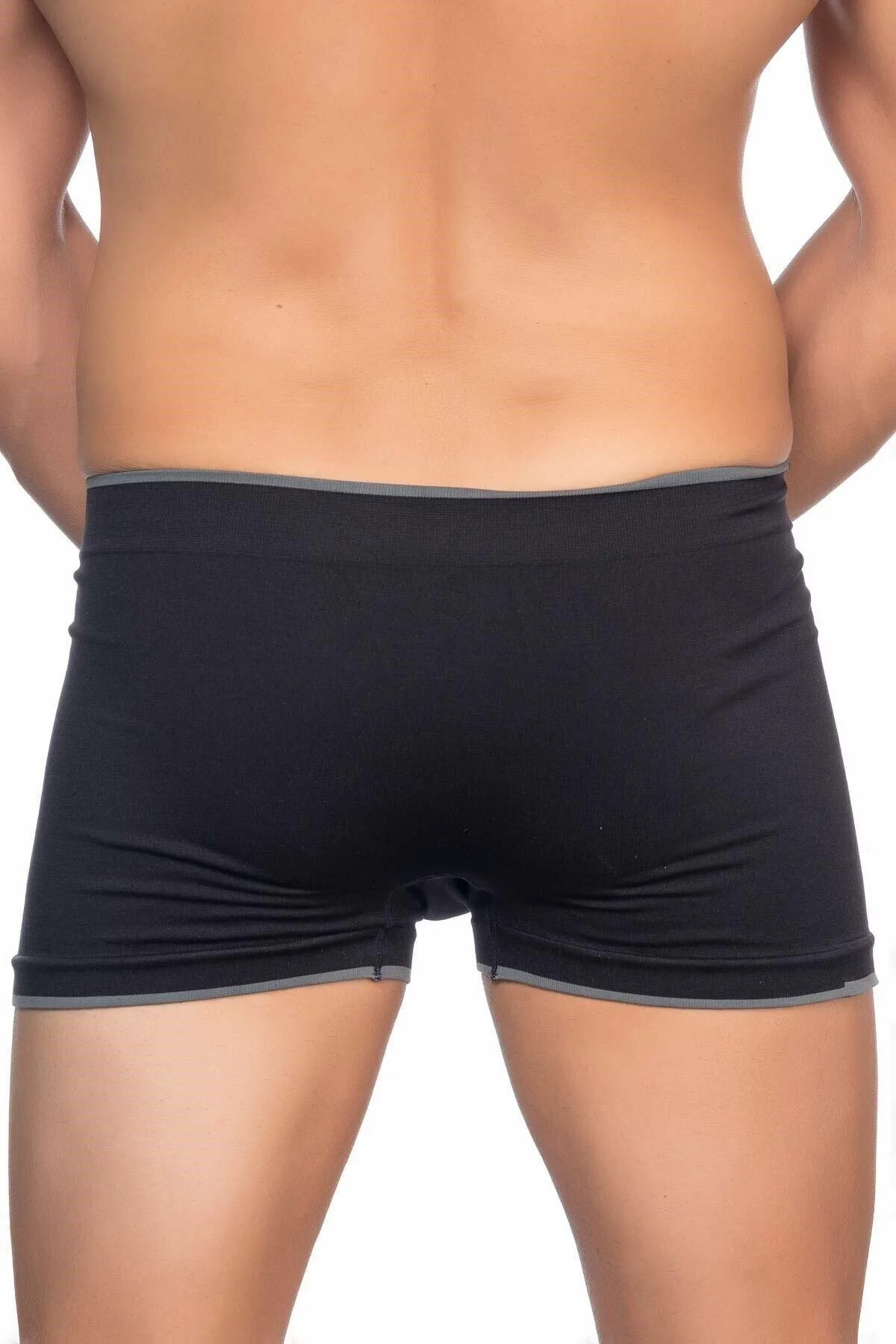 Erkek Siyah Dikişsiz Erkek Boxer 2104S