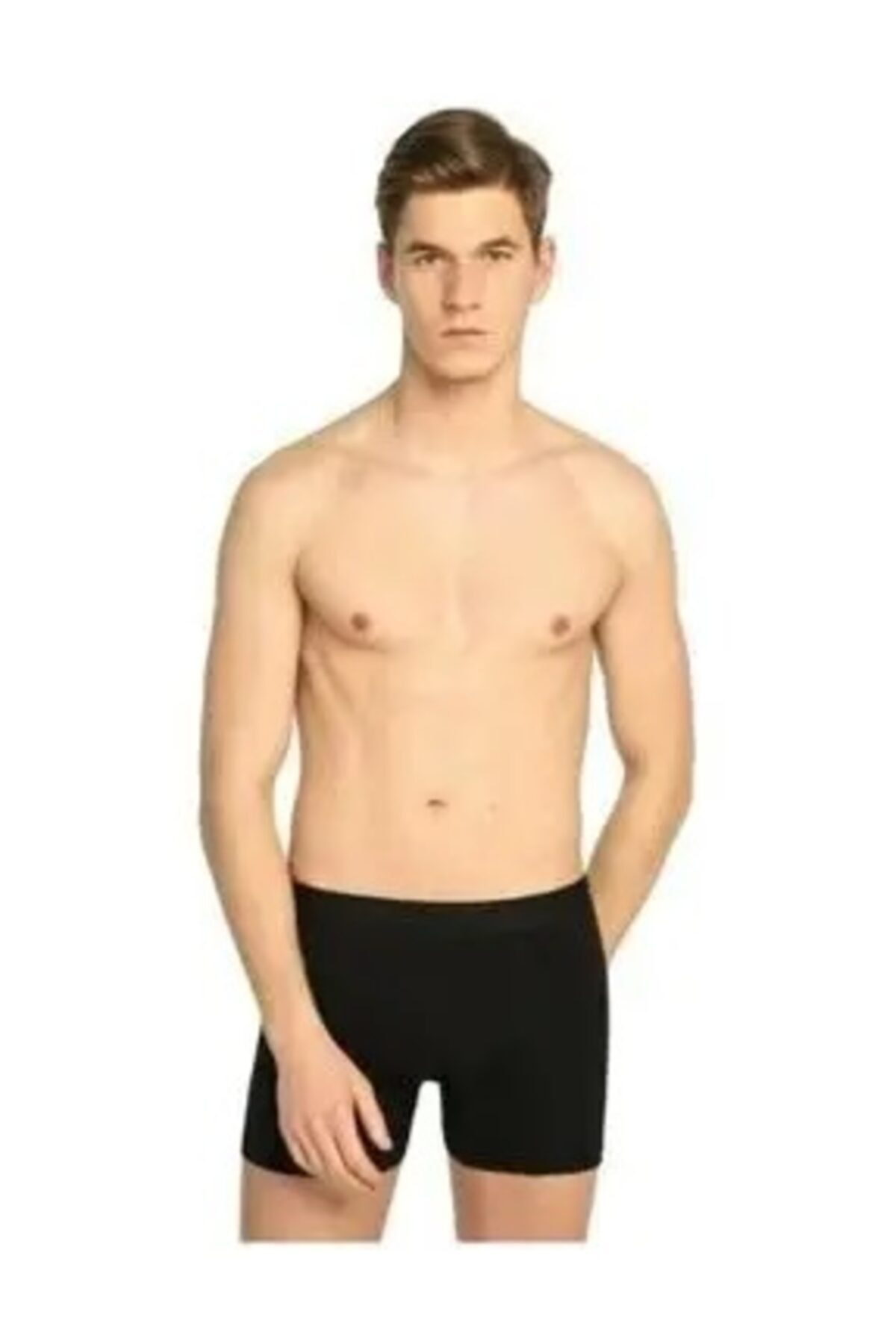 Erkek Siyah Elastan Likralı Boxer 6'lı Paket Ter011406
