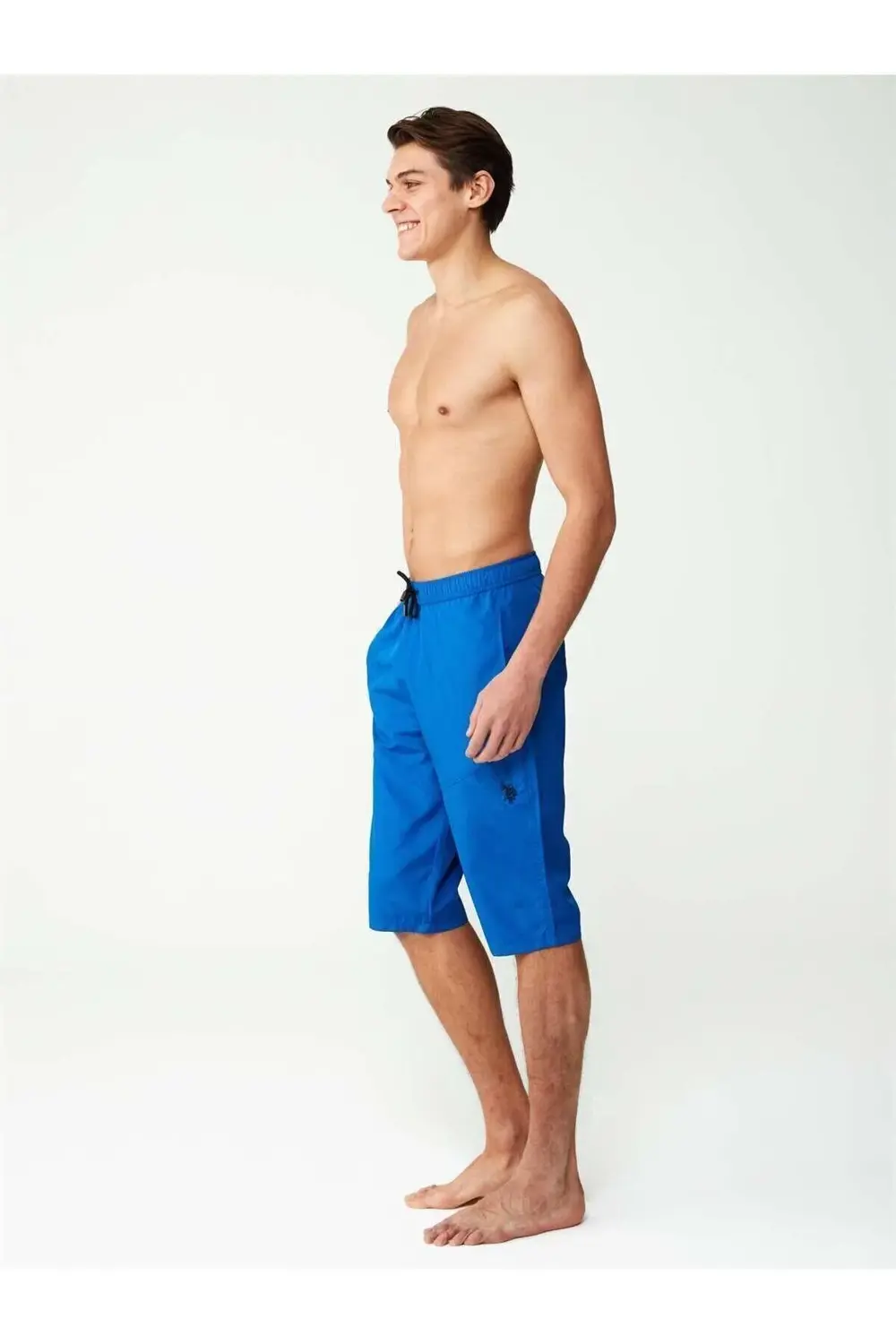 - Erkek Siyah Extra Uzun Deniz Şortu 23002