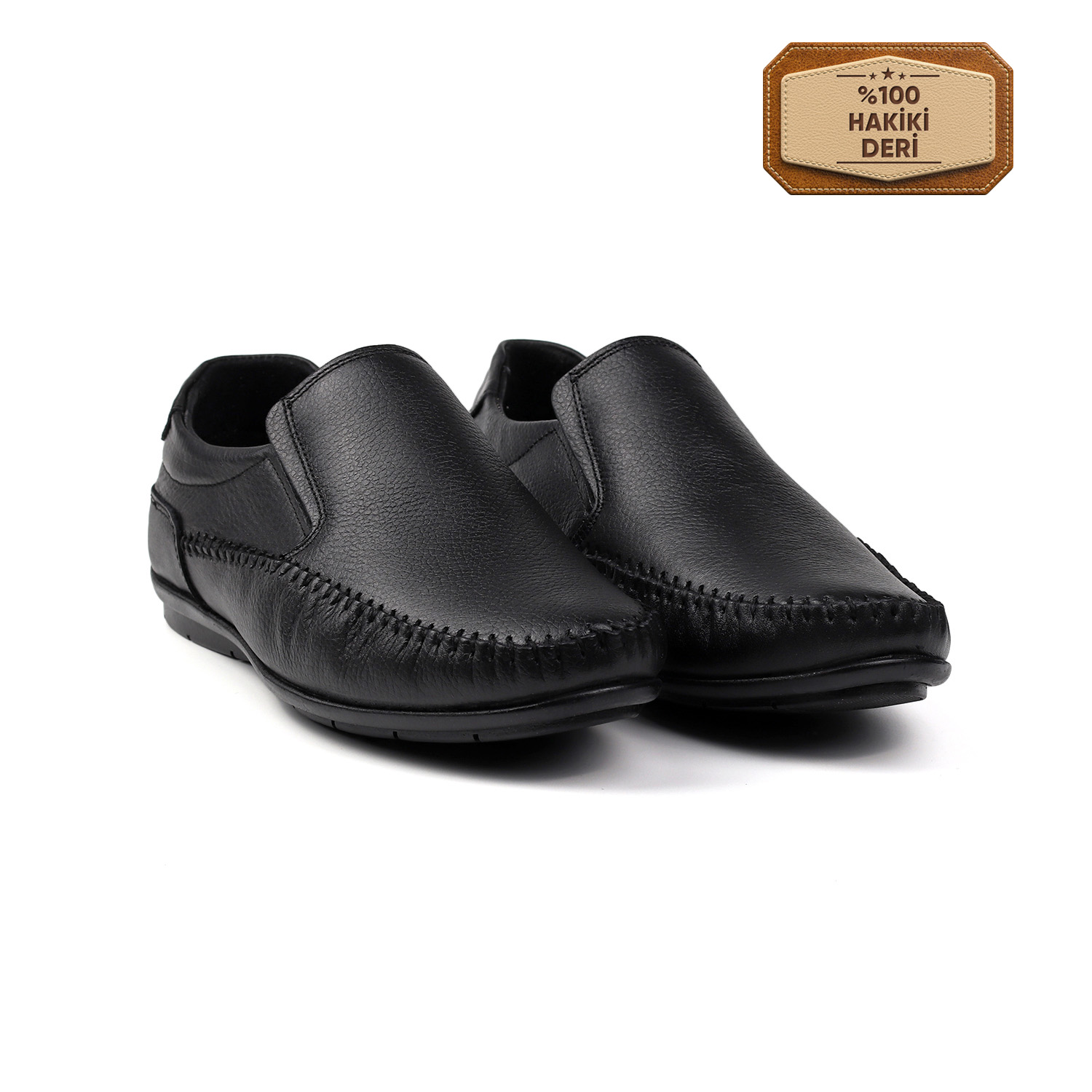 Kajila Erkek Siyah Hakiki Deri Ayakkabı, Ortopedik Taban Loafer Ayakkabı Kajila Erkek Siyah Hakiki Deri Ayakkabı, Ortopedik Taban Loafer Ayakkabı