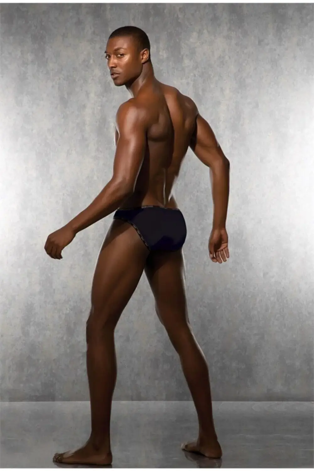 Erkek Siyah Kenarı Yazılı Slip 1215-ch