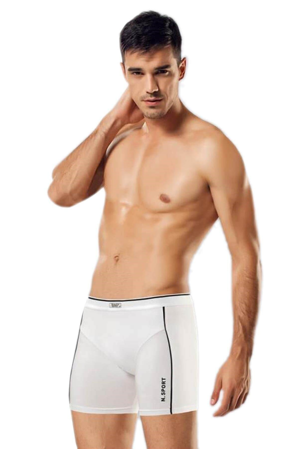 Erkek Siyah Modal Biyeli Boxer Yeni Sezon