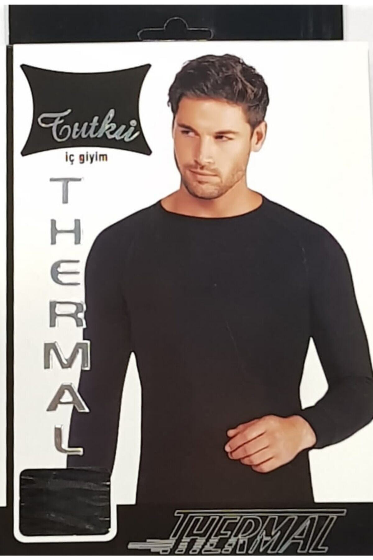 Tutku Erkek Siyah Termal Üst İçlik