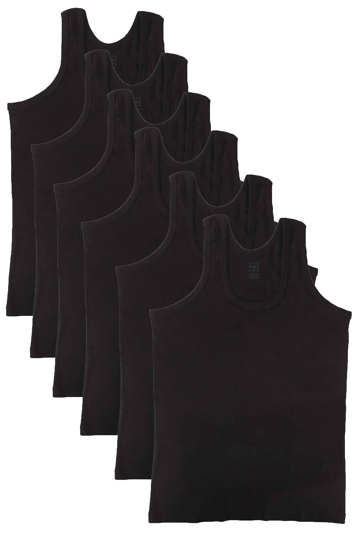 Erkek Siyah Tutku 6'lı Ribana Atlet