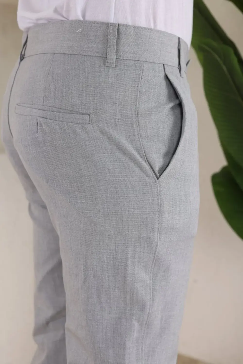 Erkek Slim Fit Dilli Kumaş Pantolon