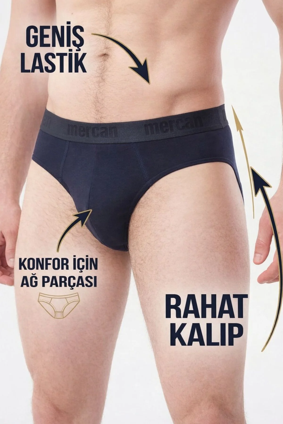 Erkek Slip Lacivert Renk 2'li Paket