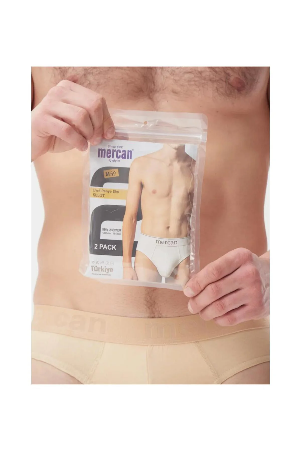 Erkek Slip Ten Rengi 2'li Paket