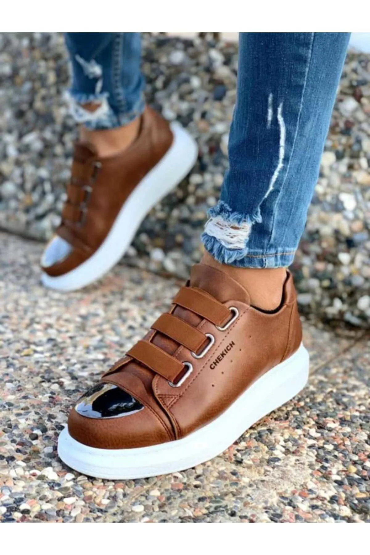 ERKEK SNEAKER RAHAT SPOR AYAKKABI KAHVERENGİ