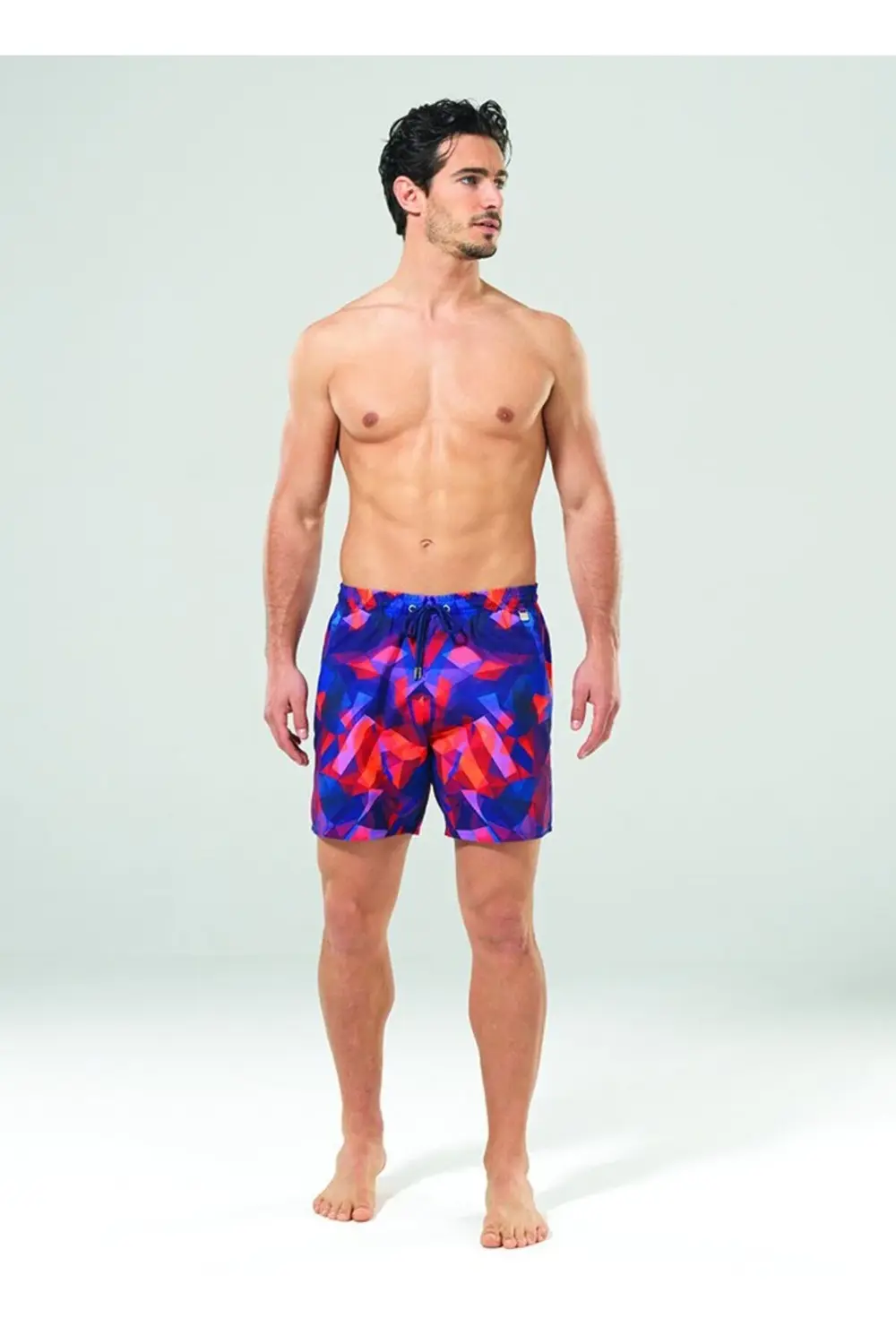 Erkek Şort Mayo 8814 - Parlak Grafiti Baskılı