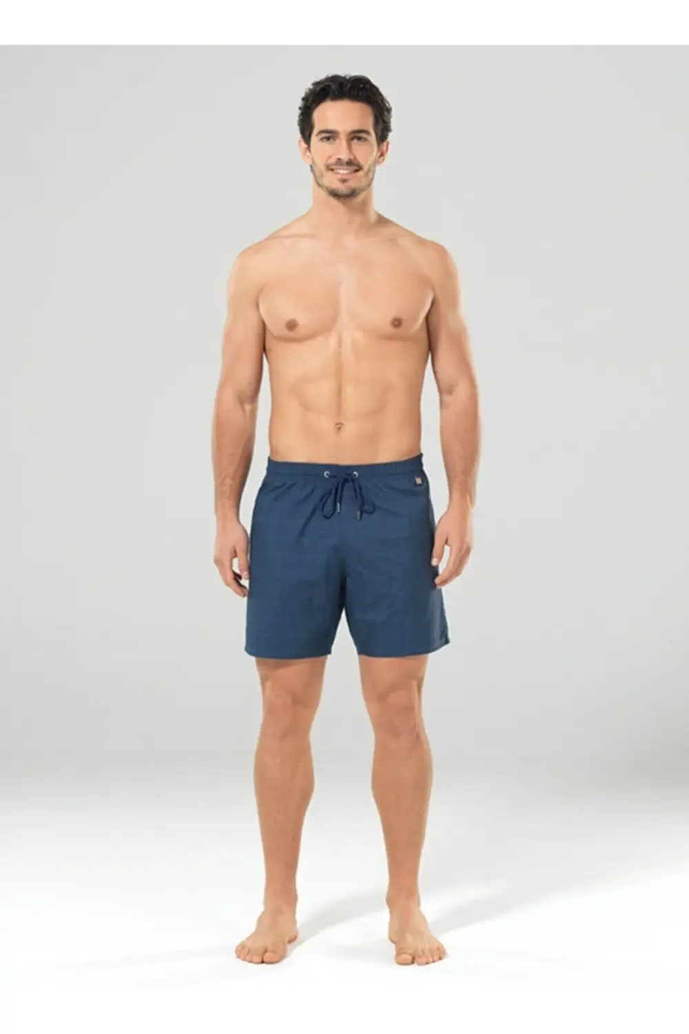 Erkek Şort Mayo 8825 - Siyah Grafik Baskılı