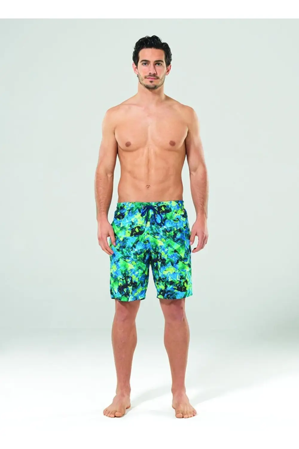 Erkek Şort Mayo 8827 - Soyut Baskılı