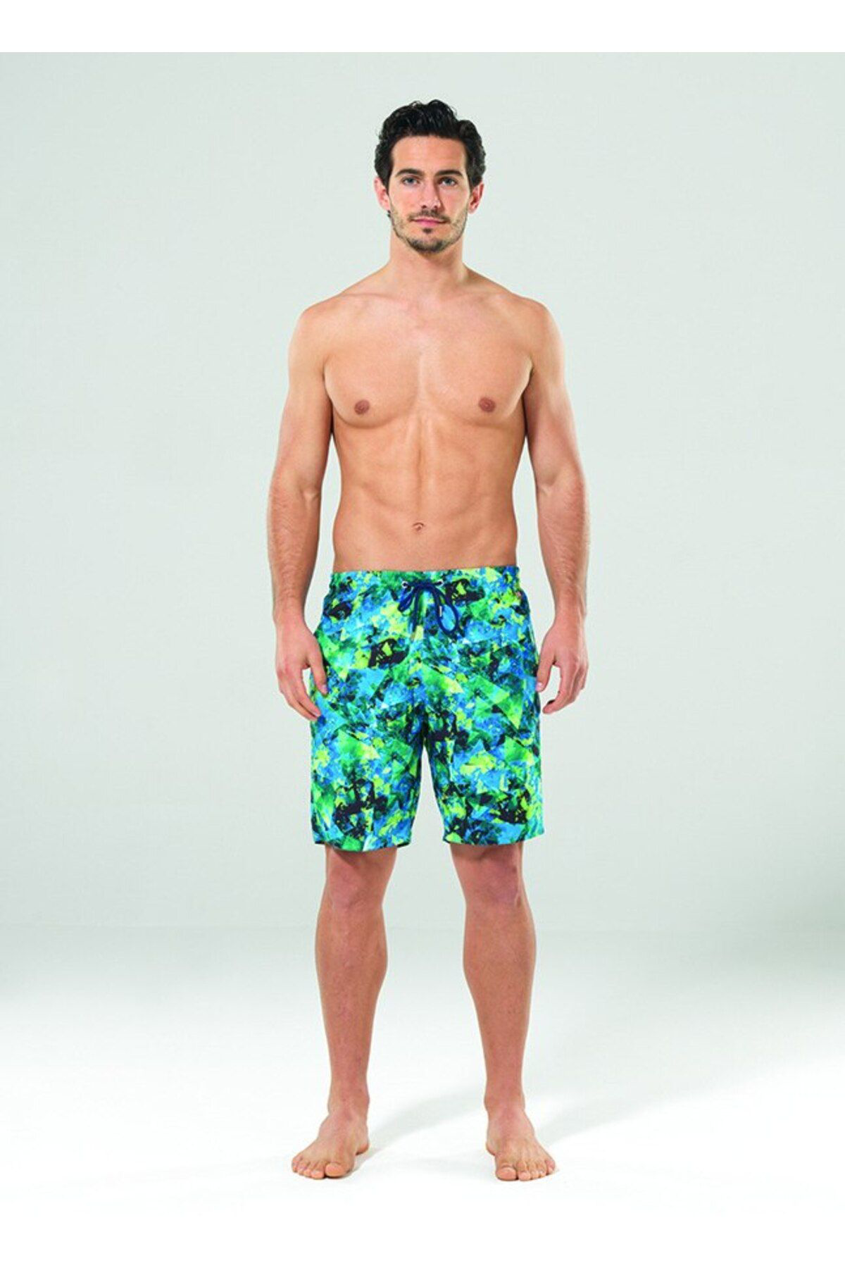Erkek Şort Mayo 8827 - Soyut Baskılı