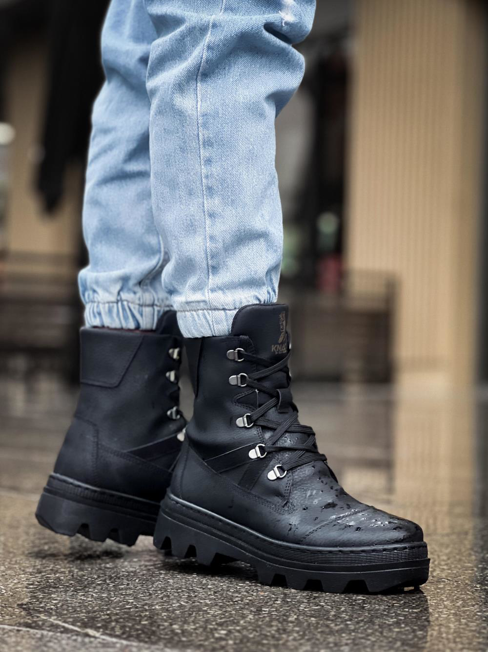 Erkek Spor Bot B14 Siyah (Siyah Taban) UP