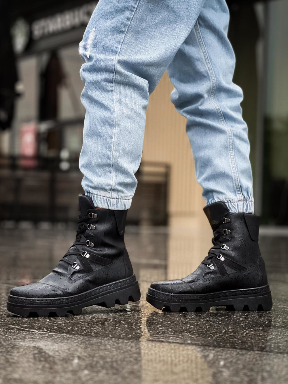 Erkek Spor Bot B14 Siyah (Siyah Taban) UP