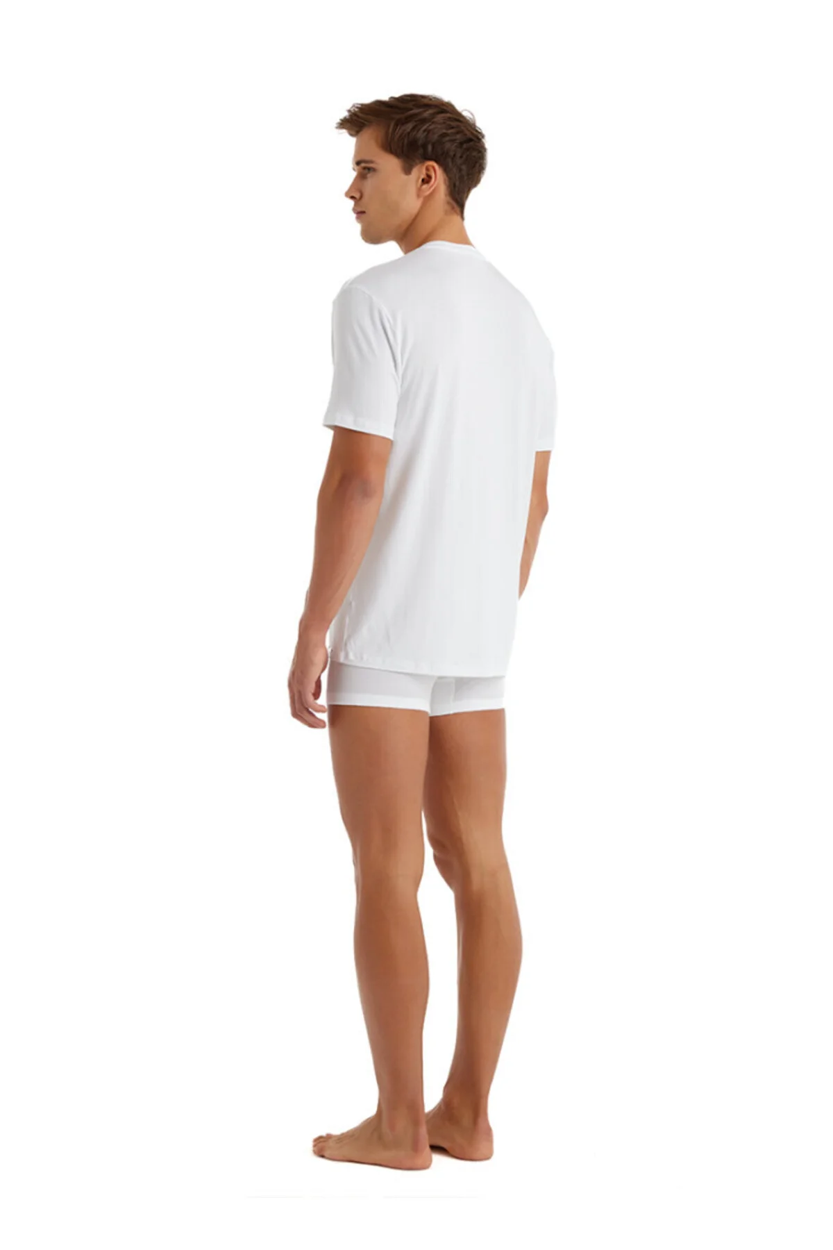 Erkek T-Shirt Silver 9308 - Görsel 4