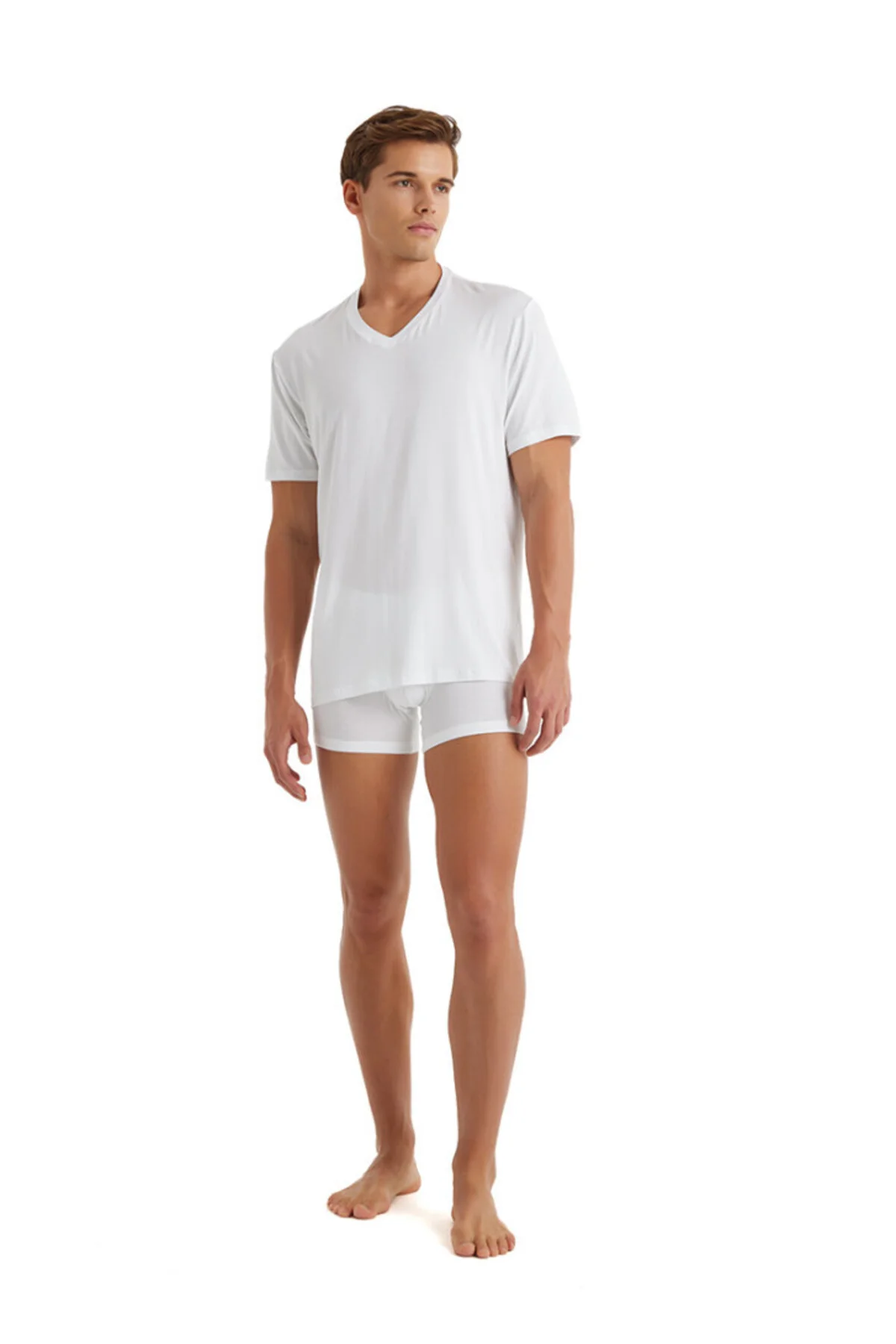 Erkek T-Shirt Silver 9308 - Görsel 2