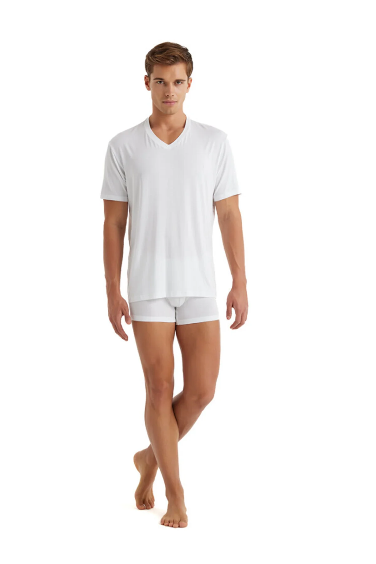 Erkek T-Shirt Silver 9308 - Görsel 3
