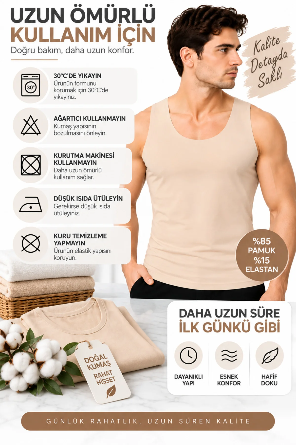 Erkek Ten Rengi Lazer Kesim Atlet Pamuklu Esnek Dikişsiz İz Yapmayan Rahat Günlük İç Giyim S-3XL Erkek Ten Rengi Lazer Kesim Atlet Pamuklu Esnek Dikişsiz İz Yapmayan Rahat Günlük İç Giyim S-3XL