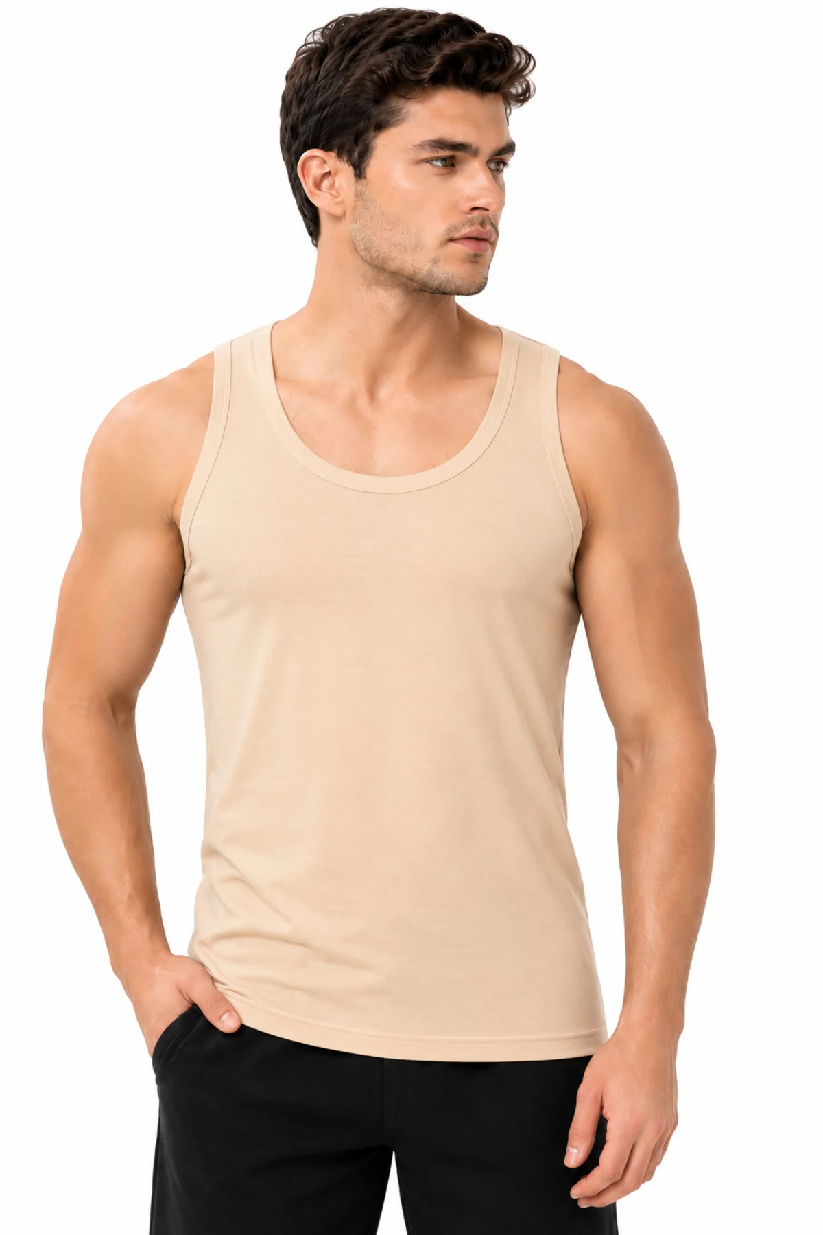 Erkek Ten Rengi Modal Atlet Pamuklu Esnek Nefes Alan Yumuşak Günlük İç Giyim S M L XL 2XL Erkek Ten Rengi Modal Atlet Pamuklu Esnek Nefes Alan Yumuşak Günlük İç Giyim S M L XL 2XL