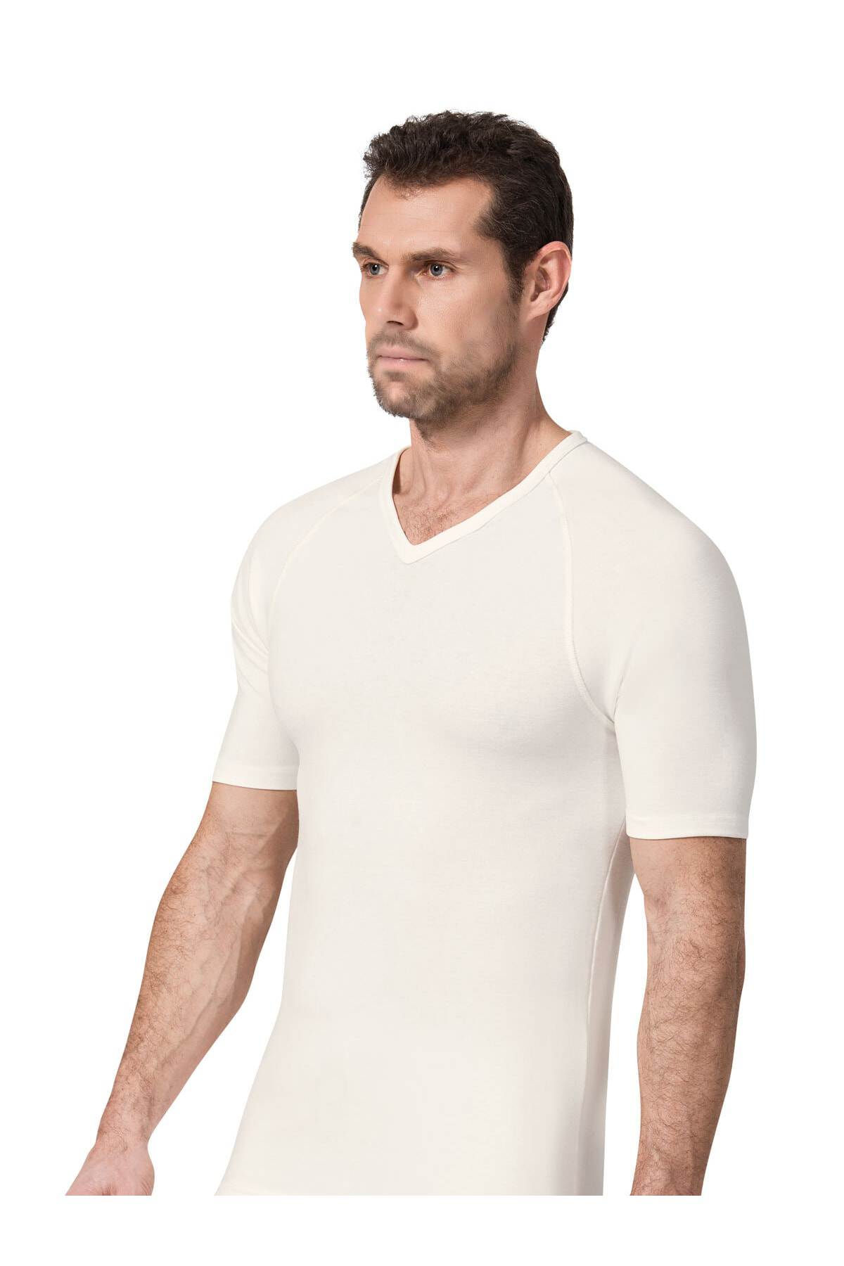 Erkek Termal V Yaka Kısa Kol Yeni Sezon