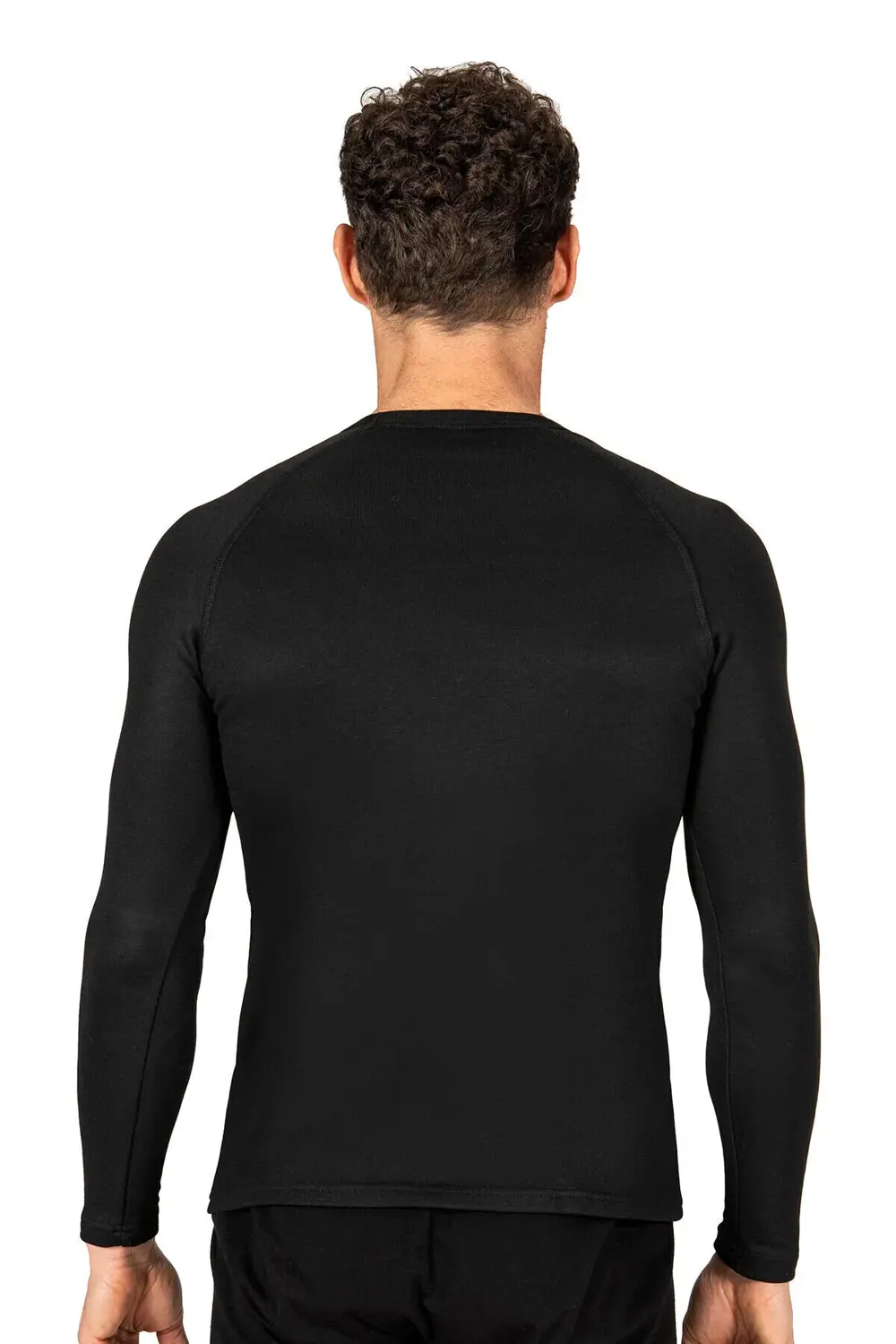 Erkek Termal Viskon Uzun Kollu Simit Yaka Body Fanila