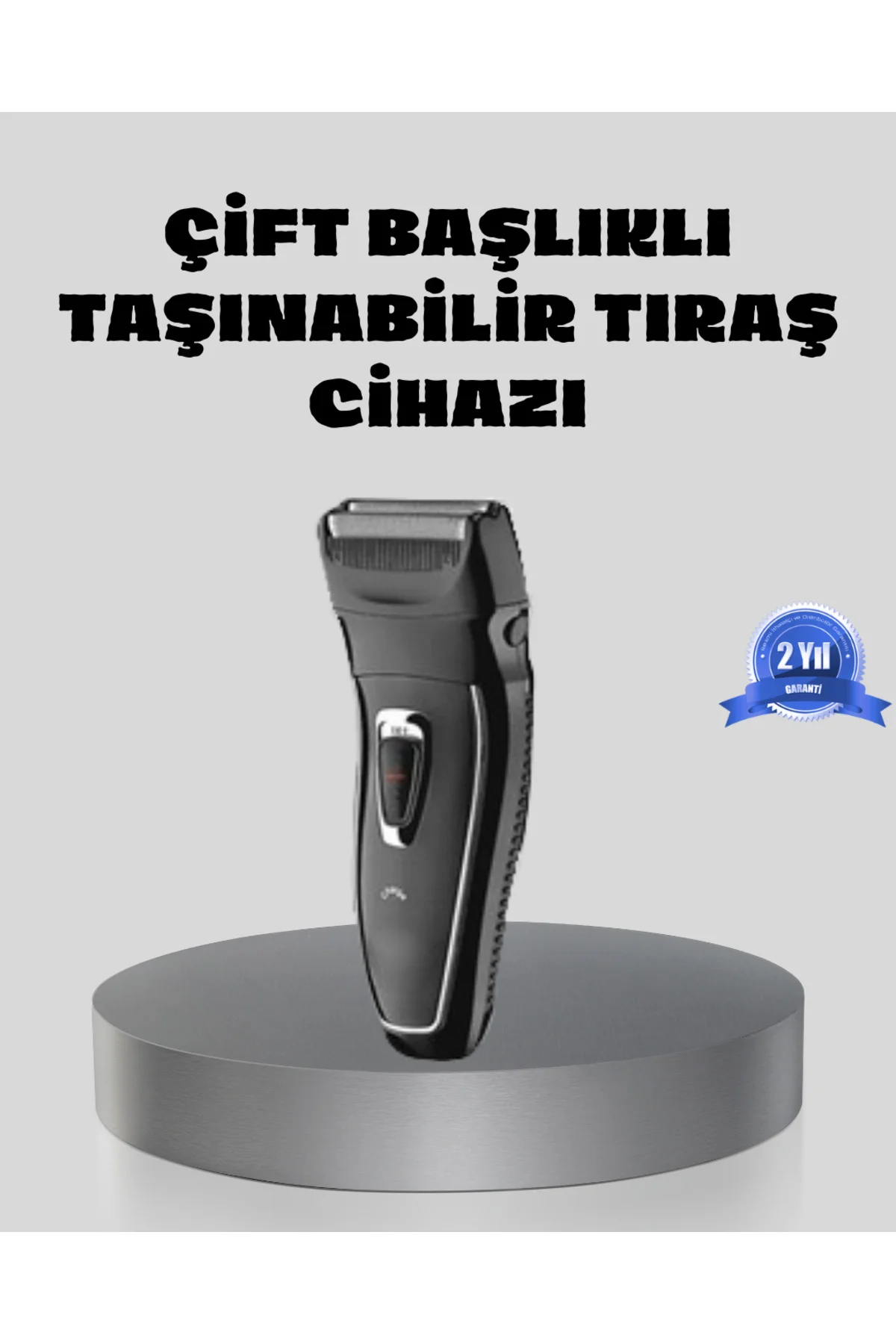 Erkek Tıraş Makinesi Kablosuz Kuru Tıraş Folyo Başlık Yıkanabilir Gövde