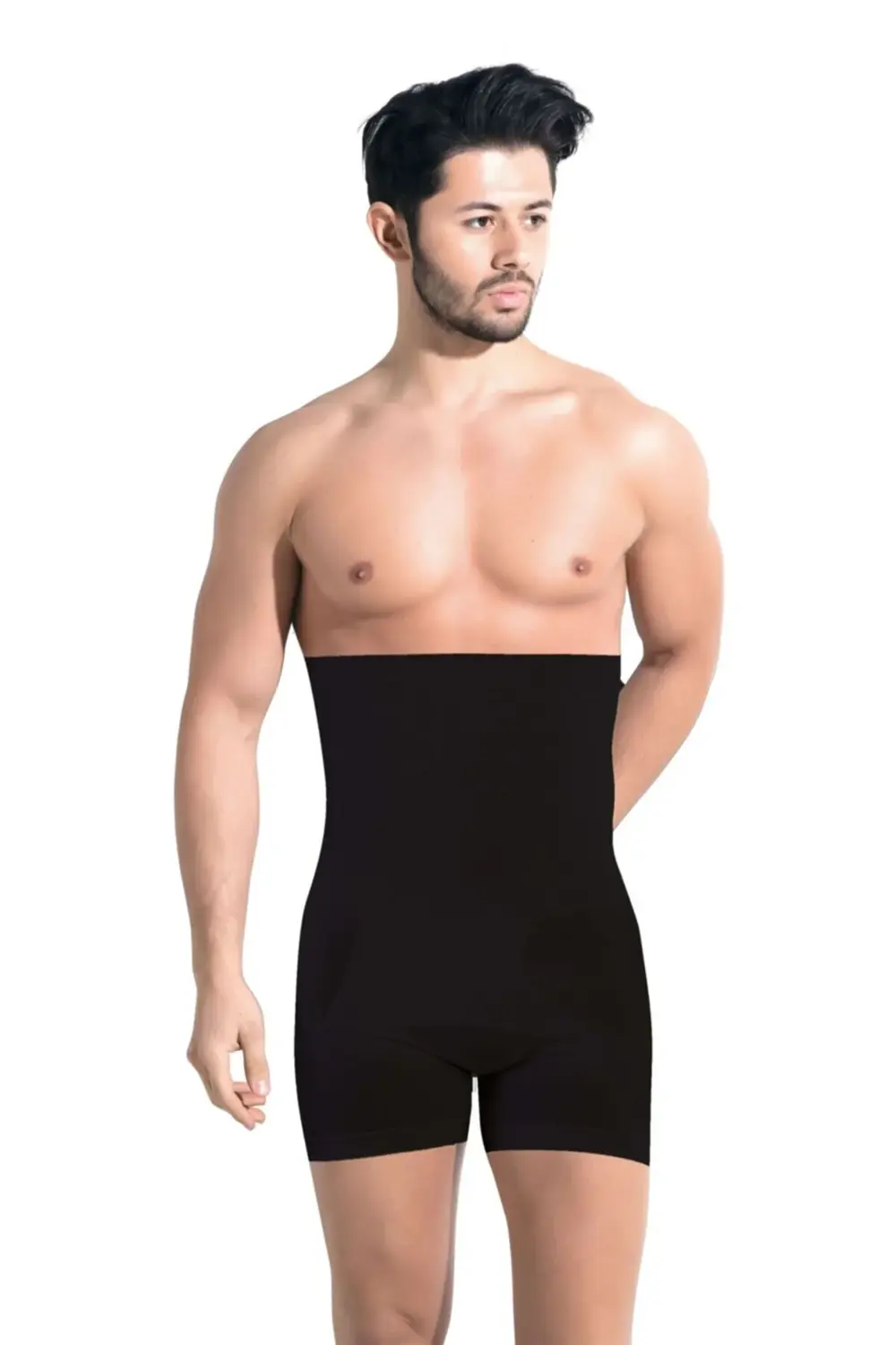 Erkek Toparlayıcı Dikişsiz Yüksek Bel Göbek Saklayan Duble Korse