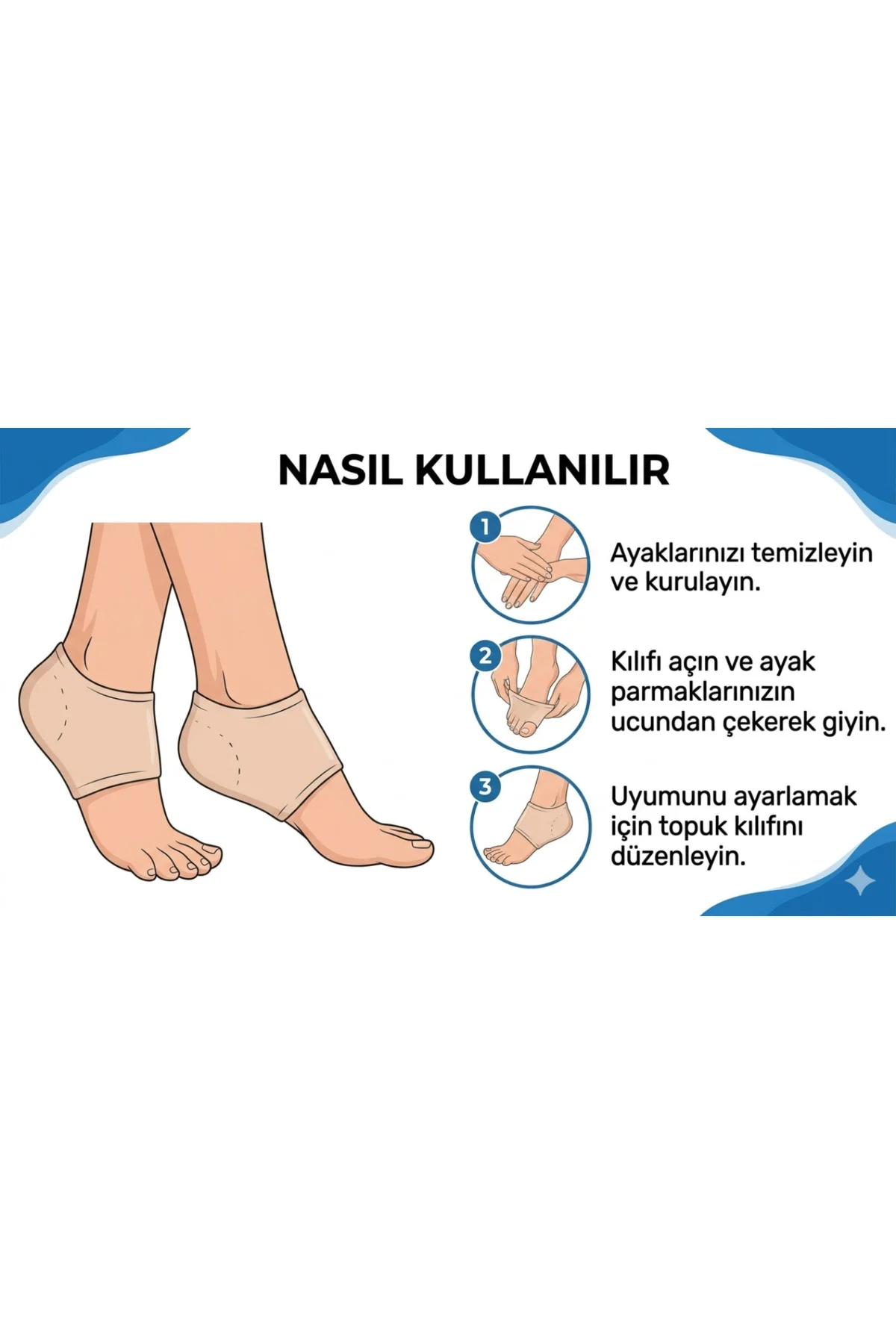 Erkek Topuk Çatlağı ve Topuk Dikeni Seti - Topuk Çorabı, Masaj Topu ve Silikon Topukluk Birarada Fiyatı, Yorumları ve Özellikleri
