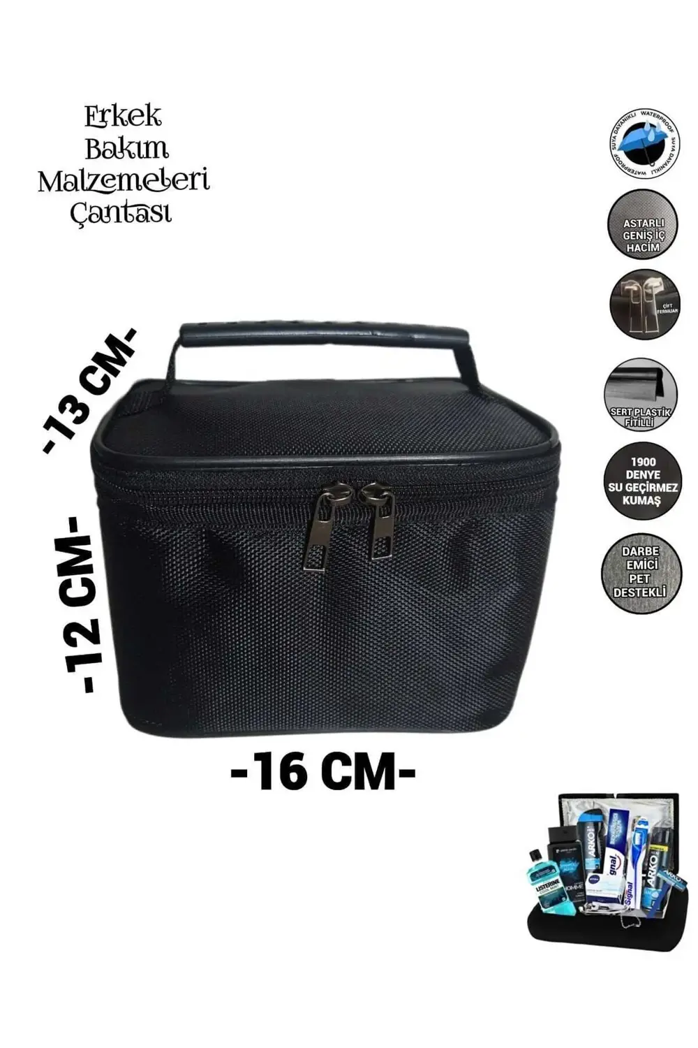ERKEK TRAŞ MALZEMELERİ VE BAKIM ÇANTASI