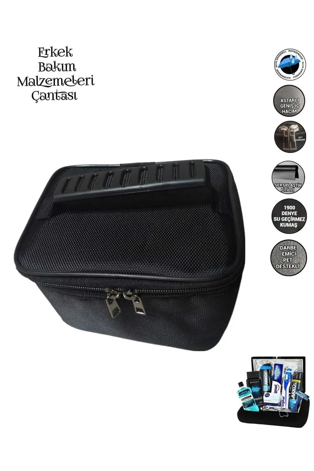 ERKEK TRAŞ MALZEMELERİ VE BAKIM ÇANTASI
