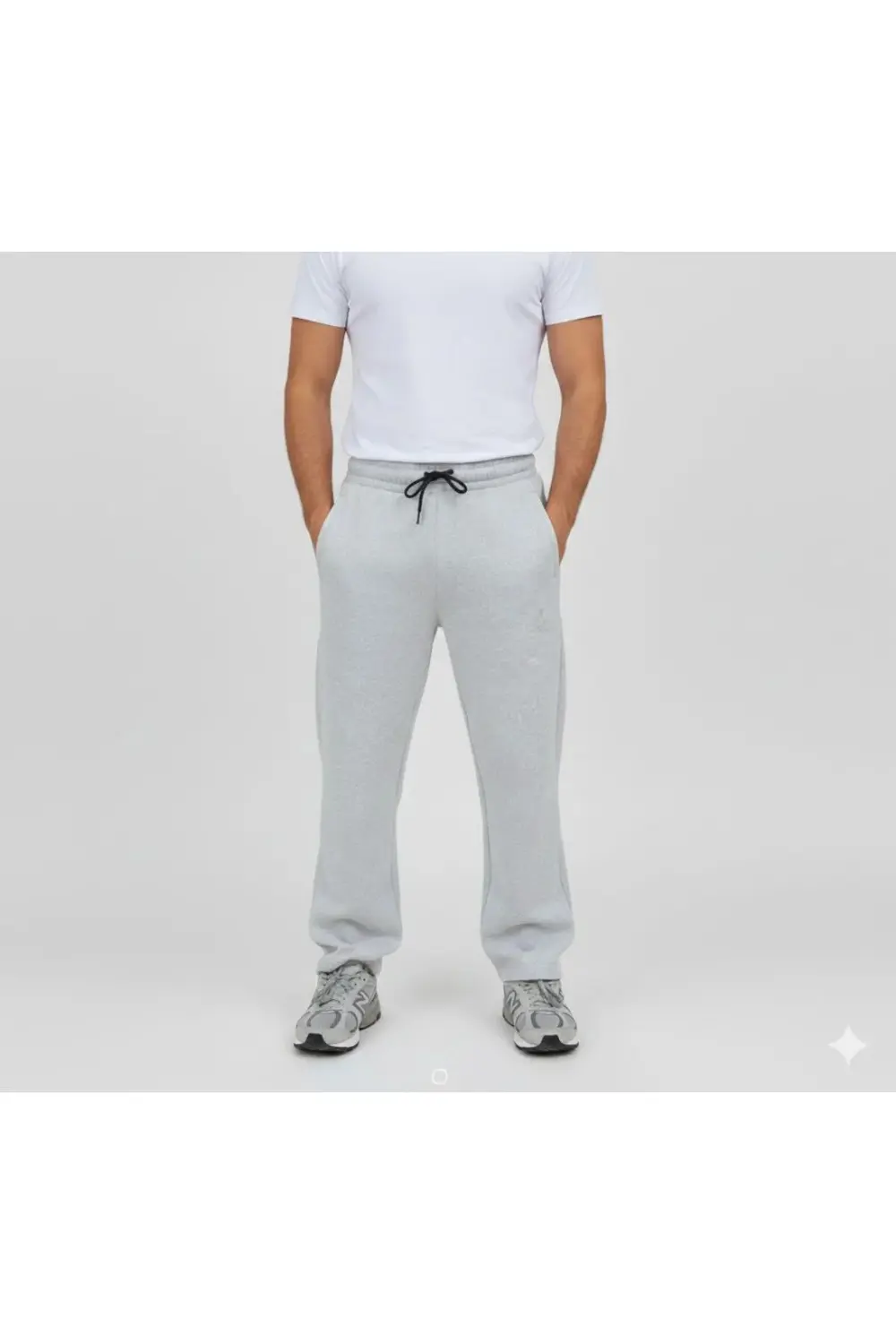 Erkek Üç Iplik Kışlık Pamuklu Ovarsize Bağcıklı Düz Paça Cepli Eş