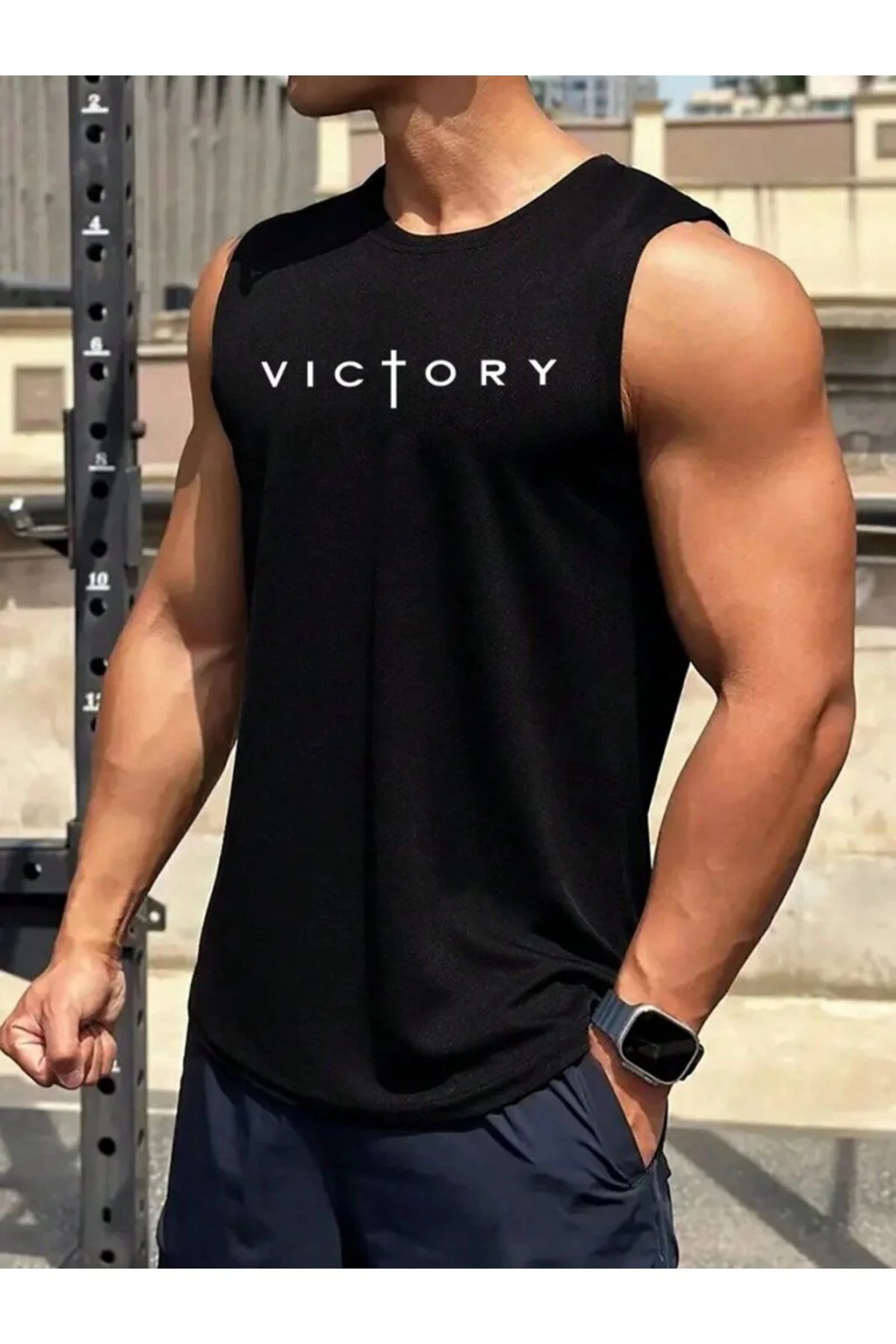 Erkek Victory Baskılı Süprem Bluz