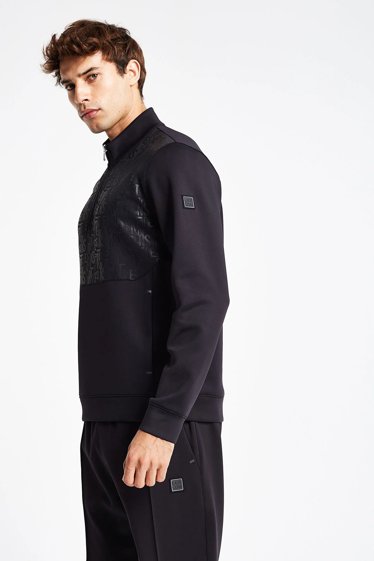 Erkek Yarım Fermuarlı Sweatshirt 24N-1137