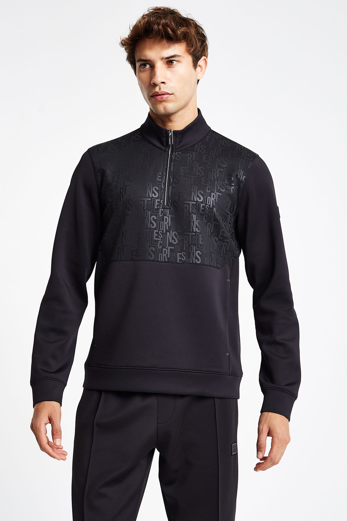 Lescon Erkek Yarım Fermuarlı Sweatshirt 24N-1137