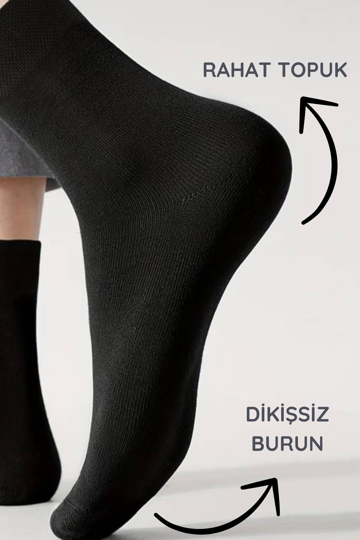 Erkek Yazlık Bambu Soket Uzun 8 Çift Karma Renkli Çorap